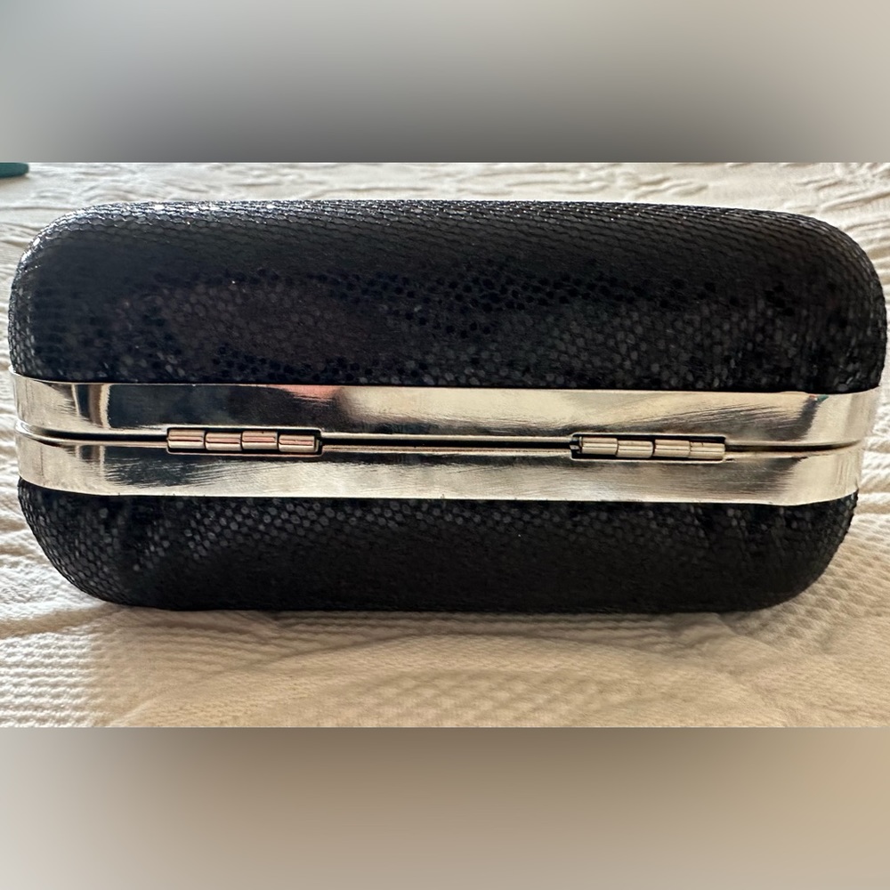 Expressions NYC Black Glitter Mini NWOT - Picture 6 of 8